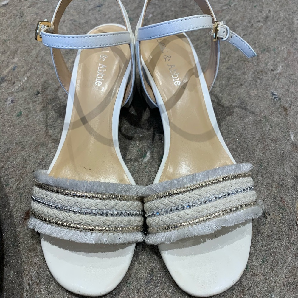 Lexi & Abbie white sandals
